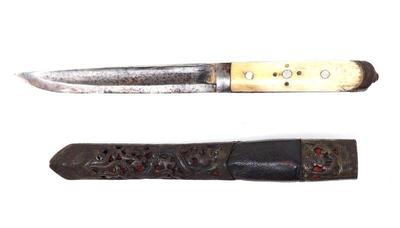 Lot 33 antique tibetan knife sheath