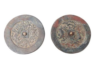 Lot 295 two chinese bronze mirrors