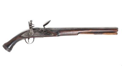 Lot 2 english civil war dog lock pistol 17th c.