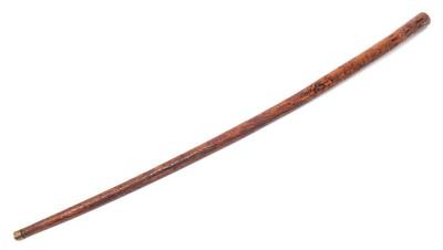Lot 77 republic of mexico incised walking stick