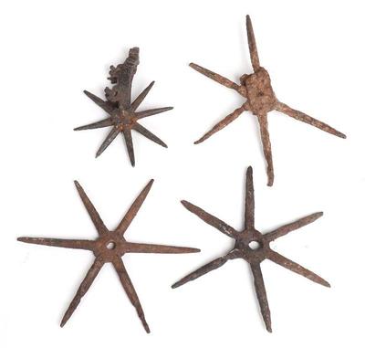 Lot 105 assorted lot of early spiked spurs 16th c.