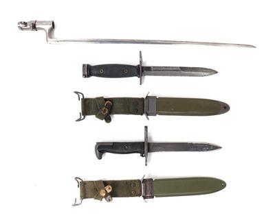 Lot 17 collection of three bayonets