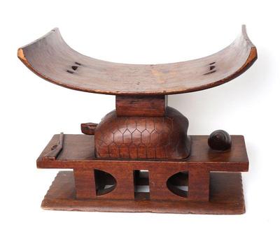Lot 330 ashanti proverbs stool west africa