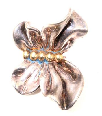 Lot 133 beautiful sterling silver hand made butterfly pin
