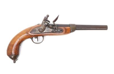 Lot 90 large military flintlock pistol napoleonic era