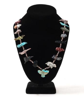 Lot 132 beautiful native american bird fetish necklace