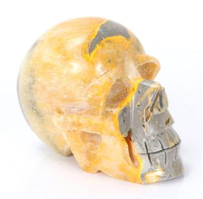 Lot 151 beautiful raw bumblebee jasper skull