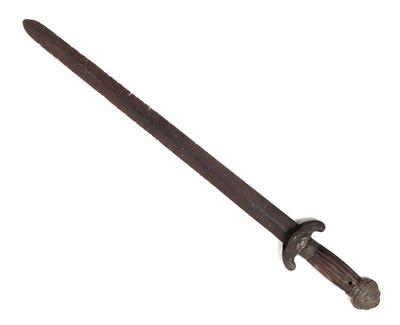 Lot 34 antique chinese straight sword