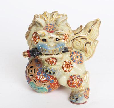 Lot 304 chinese ceramic foo dog figure