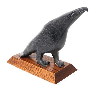 Lot 327 native american inuit stone eagle sculpture