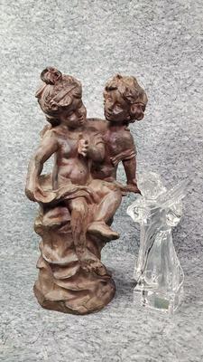 Cherub Figurine, Mikasa Crystal Violinist Angel 
