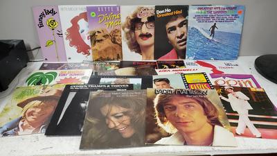Albums: Barbra Streisand, John Denver, Cher, Disco, Hawaiian + 