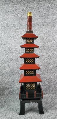 27.5" Ceramic Garden Pagoda 