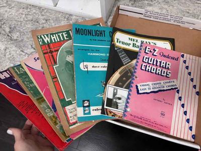 2 boxes of music