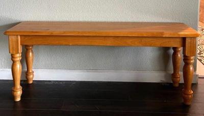 Small wooden bench