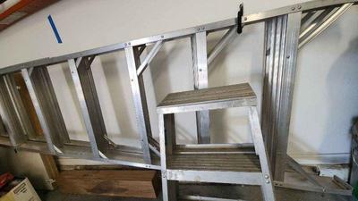 Silver ladders 9 a frame & 2'