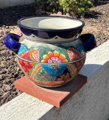 Beautiful talavera garden pot med #2