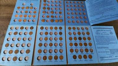 1909 to 1940 wheat pennies 1959 a
