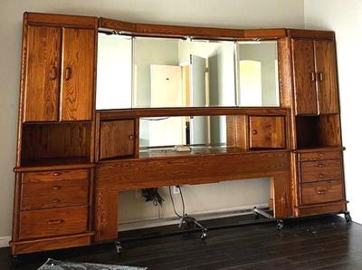 King size wooden headboard