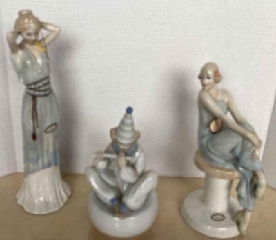 Royal doulton figurines and meico music box