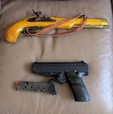 Connecticut Valley Arms Black Powder .45 Cal Pistol, Hi-Point Firearms Model JCP .45 ACP