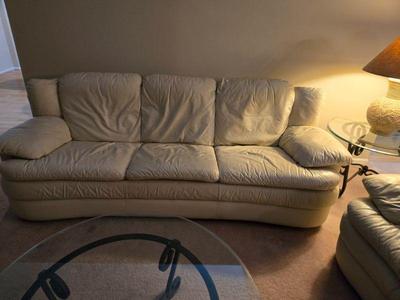 Leather sofa