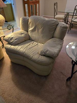 Matching leather chair