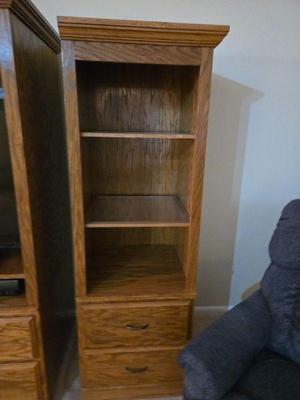 Shelves with drawers