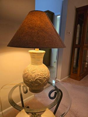 Lamp and table