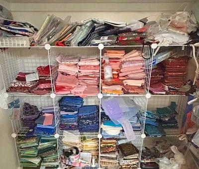 Very large selection of quilting supplies