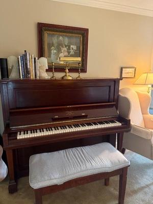 Steinway Piano 51”h x 62”w x 27”d
