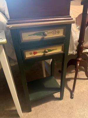 Hand Painted cabinet 14”x 14” x 27.5”h 
