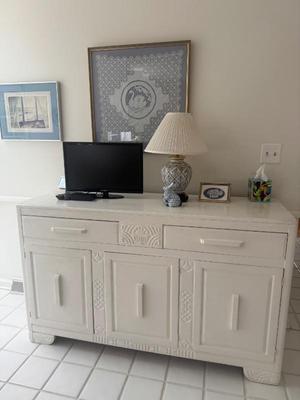 White Storage Cabinet - 60”w x 20”d x 36”h