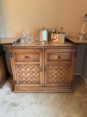 Jasper MCM Bar Cabinet - 40.5 x 19.5d x 34h