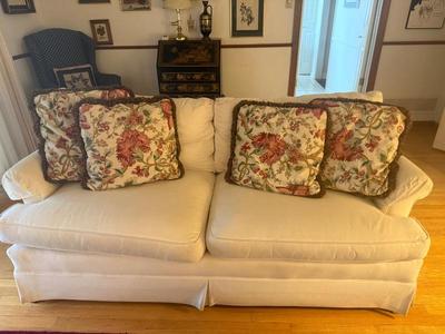 Couch and Custom Pillows