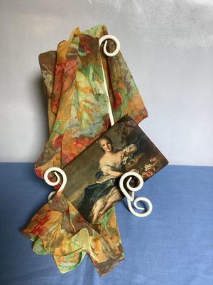 Floral Scarf And Bill Ford Wallet Made In Italy