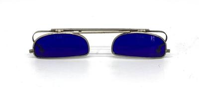 Vtg. cobalt blue welding glasses