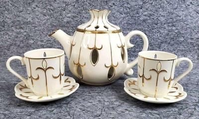Partylite tea for two votive candle holders and lumieres