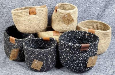 Karma woven jute plant pot holders