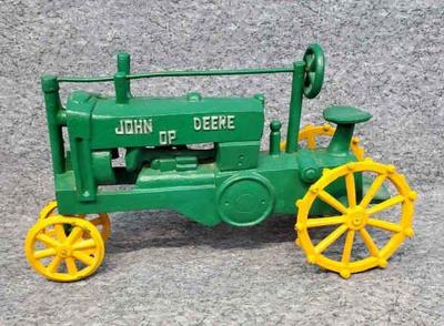 Cast iron john deere tractor
