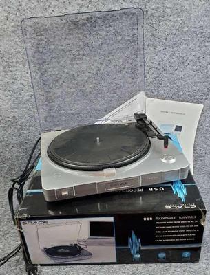 Grace usb recordable turntable