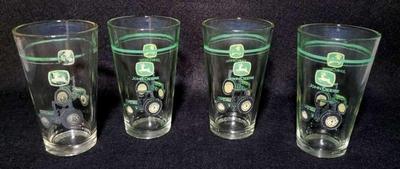 John deer beer glasses set of 4