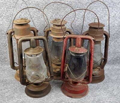Antique railroad lanterns deitz paul's,