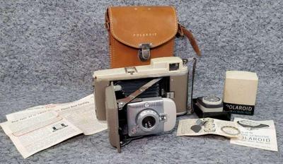 Polaroid land camera and meter
