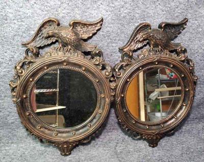 Eagle motif wall mirrors