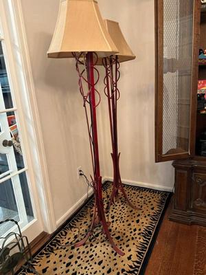 Pair of vintage floor lamps