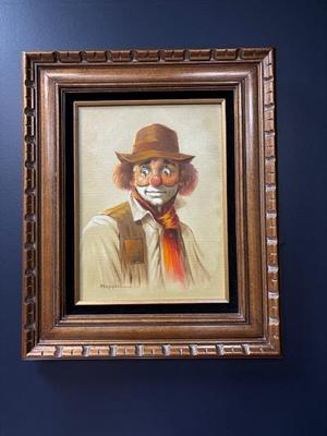 CLOWN WITH RED SCARF