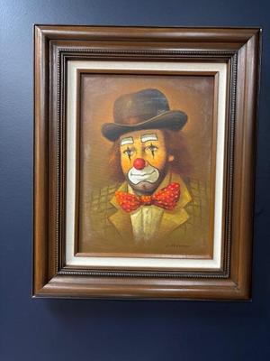 CLOWN WITH RED BOW TIE