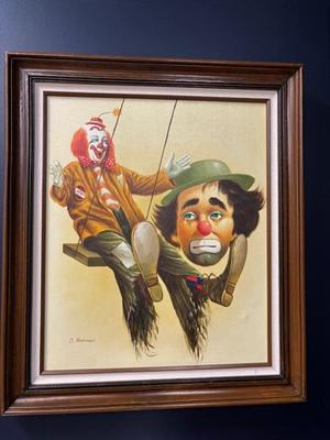 CLOWN ON SWING