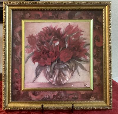 SU Yue Lee Red Flowers Reproduction Print